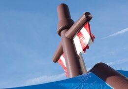 Buy shooting combo pirate bouncy castle with shooting game and slide for kids. Order inflatable bouncy castles online at JB Inflatables UK