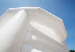 Order standard covered carousel bounce houses in wedding theme for children. Buy inflatables online at JB Inflatables UK