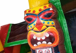 Order indoor inflatable multiplay bouncy castle in Hawaii theme for kids at JB Inflatables UK. Buy bouncy castles online at JB Inflatables UK