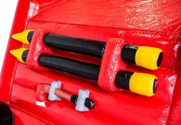 Standaard overdekt springkussen bestellen in thema brandweer voor kinderen