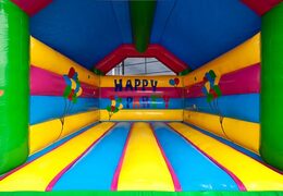 Buy standard party bouncers in striking colors with a large 3D object on top for children. Order bouncers online at JB Inflatables UK