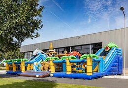 Opblaasbaar mega springkussen in sea life thema met 3D objecten kopen voor kids