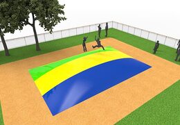 Buy inflatable airmountain in color green-yellow-blue for children. Order inflatable airmountains now online at JB Inflatables UK