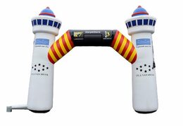 Op maat gemaakte reclame boog Derpbikers 