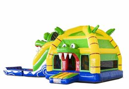 Large Crocodile Themed Inflatable Bouncer With Slide For Sale