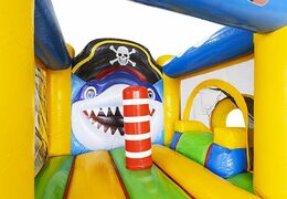 pirate themed compact inflatable bouncer for kids for sale