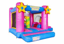 buy small inflatable air cushion with slide in unicorn theme