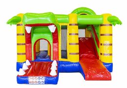 Crocodile Themed Inflatable Bouncer With Slide For Sale For Kids