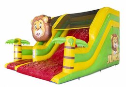 Jungle Theme Inflatable Slide Air Cushion For Kids For Sale