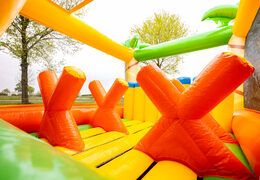 Buy large jungle themed obstacle course at JB Inflatables