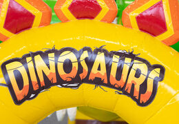 Buy colored inflatable park in Dino theme for children. Order inflatables online at JB Inflatables America
