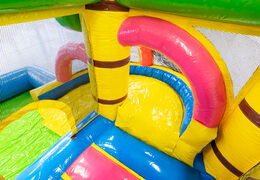 Order Inflatable Flamingo bouncy castle with prints for children. Buy bouncy castles online at JB Inflatables America