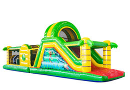 Order obstacle course in theme Jungle for kids. Buy inflatable obstacle courses now online at JB Inflatables America