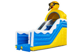 Buy 4 in 1 slide in Rubber Duck theme for kids. Order inflatable slides now online at JB Inflatables America