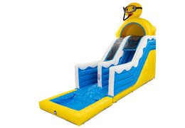 Buy inflatable 4 in 1 slide in Rubber Duck theme for kids. Order inflatable slides now online at JB Inflatables America