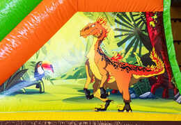 Order inflatable Mini Multiplay bouncy castle in theme Dino for children. Buy inflatable bouncy castles at JB Inflatables America