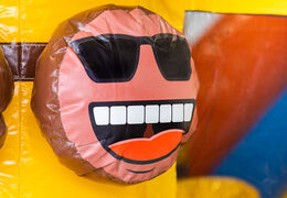 Order inflatable Multi Slide bouncy castle with slide in Caribbean theme for children. Buy inflatable bouncy castles online at JB Inflatables America