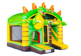 Inflatable multi box bouncy castle dino for sale