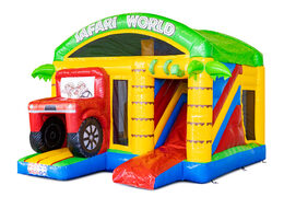 Order inflatable multi box bouncy castle safari