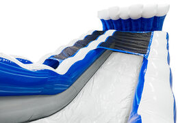 Buy inflatable water slide with bath in blue, white, silver