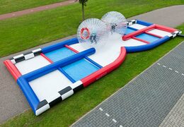 Racing in inflatable ballsv
