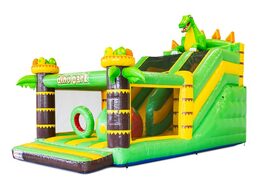 Buy a large bouncy castle with slide and obstacles at JB Inflatables