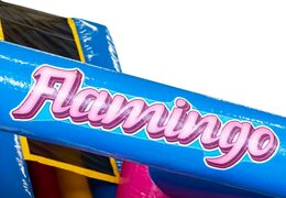 Flamingo thema springkussen met extra's online kopenBuy Flamingo themed bouncy castle with extras online