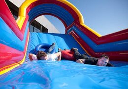 Slide on bouncy castle