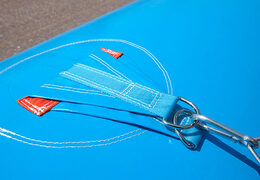 Buy inflatable blue orange table football with unique boarding sliding system for kids. Order inflatable table football now online at JB Inflatables Netherlands