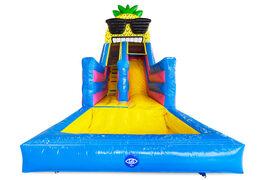 Order an air cushion with slide and bath at JB Inflatables from Meppel