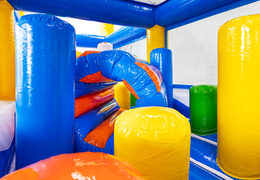 Blue red yellow green obstacle course crawl hole module Pillar Dodge