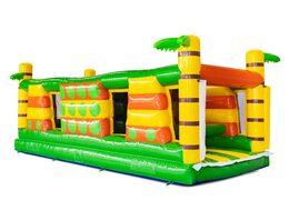 Obstacle course module gate dodger with palm tree theme Jungle