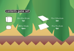 Contents of Softplay Playset in Jungle - Dino Theme for purchase at JB