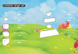 Contents of Softplay Large Set in Candy Theme buy online