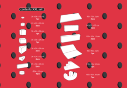 Order the contents of the Softplay XXL set in Flamingo - Hawaii theme from JB Inflatables in Meppel