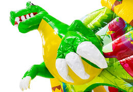 3D figure on inflatable castle Dubbelslide dinosaur theme