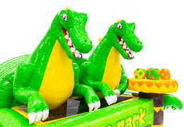 Bouncy castle theme Dino with 3D dinosaurs and nest with eggs, order online