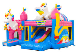 Buy Multiplay inflatable castle online with 3D figures and slide