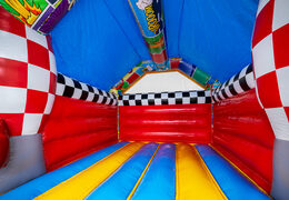 Order the A-frame bouncy castle in Comic style online at JB Inflatables
