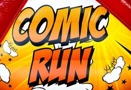  High-quality colorful Comic-themed obstacle course