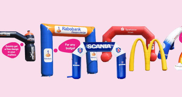 Custom made arches on request at JB Inflatables