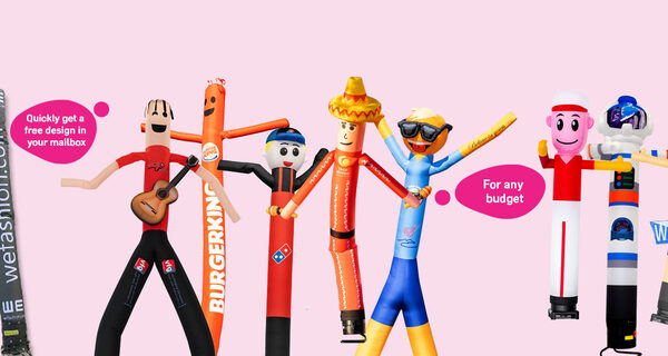 Customized inflatable skytubes and skydancer on request for sale at JB