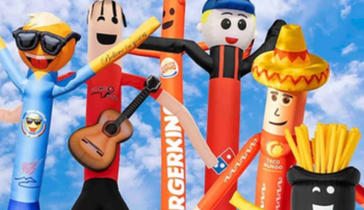 Skytubes en skydancers op maat  kopen in ieder thema of huisstijl mogelijk