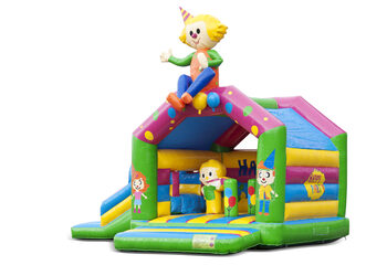 Buy inflatable indoor multiplay multifun bouncy castle with slide in theme party for children. Order inflatable bouncy castles online at JB Inflatables UK