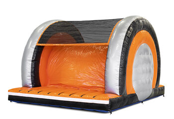 Mega inflatable 40-piece giga modular Log Climber obstacle course for children. Order inflatable obstacle courses online now at JB Inflatables UK