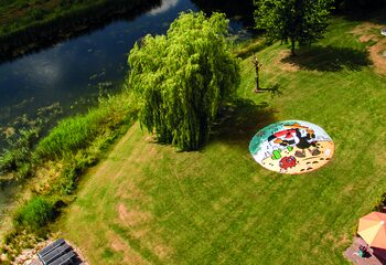 Buy custom round Inflatable airmountain. Order inflatable airmountains now online at JB Inflatables UK