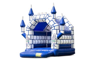 Small indoor bouncy castle in theme castle for children for sale. Available at JB Inflatables UK online