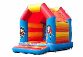 Klein overdekt springkussen kopen in het thema piraat voor kinderen