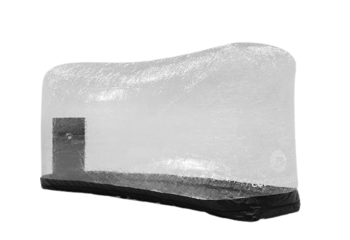 Order an inflatable motorcycle capsule to store your motorcycle