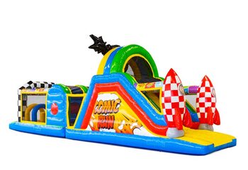 Order obstacle course in theme Comic for kids. Buy inflatable obstacle courses now online at JB Inflatables America